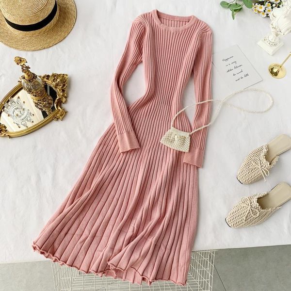 casual dresses autumn winter women knitted dress vintage o neck long sleeve slim mid length sweater office lady a ling b687, Black;gray
casual dresses autumn winter women knitted dress vintage o neck long sleeve slim mid length sweater office lady a ling b687, Black;gray