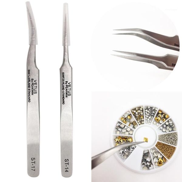 nail art equipment wholesale- 1 pc straight & curve tweezers tool rhinestone paillette nipper for diy acrylic nails gel polish1, Silver 
nail art equipment wholesale- 1 pc straight & curve tweezers tool rhinestone paillette nipper for diy acrylic nails gel polish1, Silver