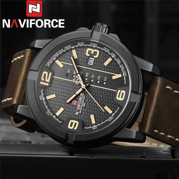 wristwatches naviforce men wristwatch sport military waterproof man watch army auto date week fashion quartz male clock 917, Slivery;brown
wristwatches naviforce men wristwatch sport military waterproof man watch army auto date week fashion quartz male clock 917, Slivery;brown