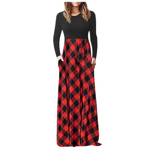 women's swimwear plaid printed dress women long sleeve autumn casual dresses high waist elegant patchwork a-line ladies vintage party, White;black
women's swimwear plaid printed dress women long sleeve autumn casual dresses high waist elegant patchwork a-line ladies vintage party, White;black