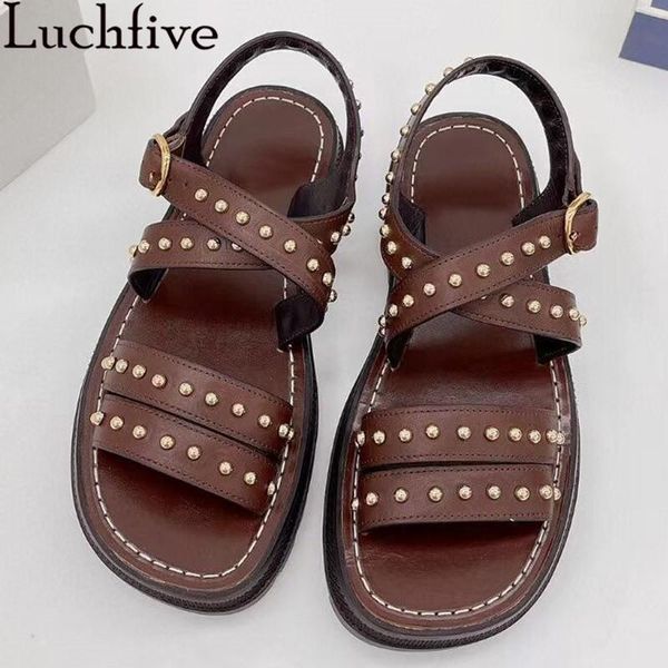 sandals rivet flat platform shoes women peep toe buckle strap ladies casual party gladiator for summer zapatos, Black
sandals rivet flat platform shoes women peep toe buckle strap ladies casual party gladiator for summer zapatos, Black