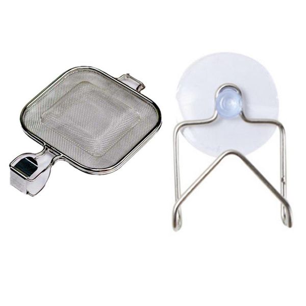 stainless steel portable suction cup drainage rack & 1x grill bread sandwich kitchen storage organization
stainless steel portable suction cup drainage rack & 1x grill bread sandwich kitchen storage organization