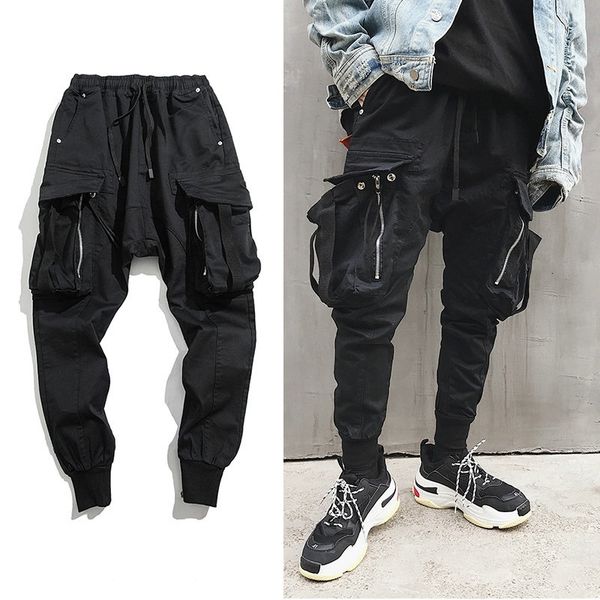 Men's Pants Hip Hop Big Pocket Harem Black Cotton Joggers Streetwear Casual Slim Sweatpants Male s Track 7PP6
Men's Pants Hip Hop Big Pocket Harem Black Cotton Joggers Streetwear Casual Slim Sweatpants Male s Track 7PP6