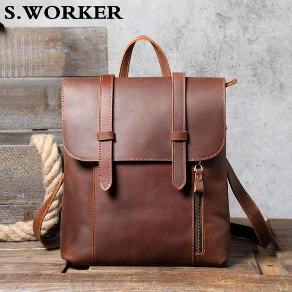 backpack dhl women men vintage genuine leather lapshoulder bag crazy-horse cowhide preppy school
backpack dhl women men vintage genuine leather lapshoulder bag crazy-horse cowhide preppy school
