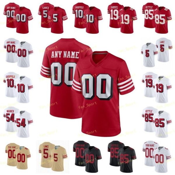 5 trey lance 85 george kittle football jersey 97 nick bosa 54 fred warner 19 deebo samuel 10 jimmy garoppolo 80 jerry rice 7 colin kaepernic, Black;red
5 trey lance 85 george kittle football jersey 97 nick bosa 54 fred warner 19 deebo samuel 10 jimmy garoppolo 80 jerry rice 7 colin kaepernic, Black;red