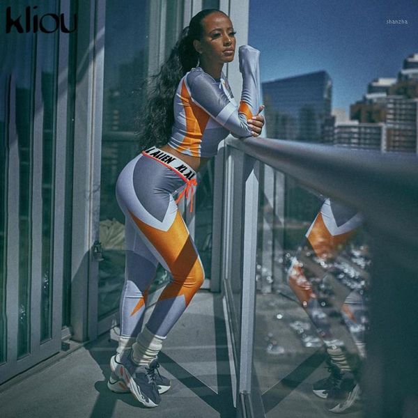 women's tracksuits kliou women long sleeve cropslim outfit tracksuit two pieces set letter print high elastic skinny leggings female sp, Gray
women's tracksuits kliou women long sleeve cropslim outfit tracksuit two pieces set letter print high elastic skinny leggings female sp, Gray