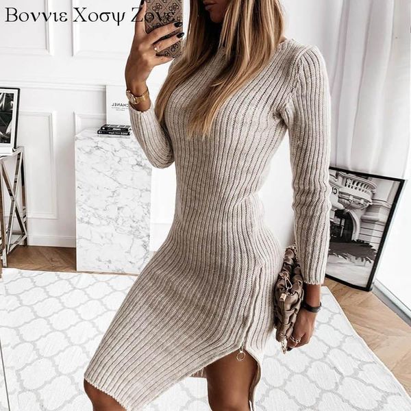 casual dresses women solid long sleeves sheath knee length little sweater, Black;gray
casual dresses women solid long sleeves sheath knee length little sweater, Black;gray
