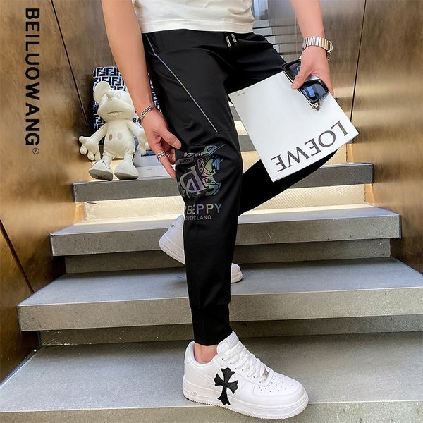 clothing langyi 2021 men's elastic european ice silk casual pants trend leggings loose spring and summer, Black
clothing langyi 2021 men's elastic european ice silk casual pants trend leggings loose spring and summer, Black