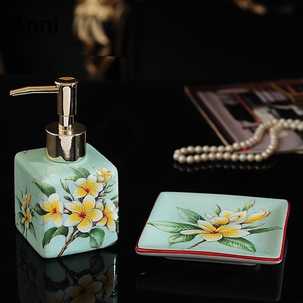 bath accessory set flower painting decorative bathroom accessories chinese creativity ceramic soap dispenser dish home shower toiletries
bath accessory set flower painting decorative bathroom accessories chinese creativity ceramic soap dispenser dish home shower toiletries