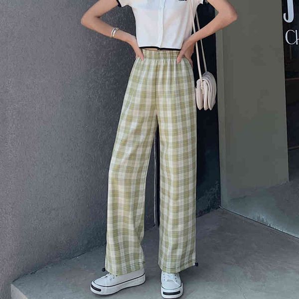 pant pant plaid elastic waist leggings straight harem casual women trousers wide leg pants, White
pant pant plaid elastic waist leggings straight harem casual women trousers wide leg pants, White