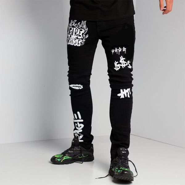 men's jeans preto motociclista jeans fino estilo casual padrão de impressão design clássico lápis calças moda alta qualidade novas ty60, Blue
men's jeans preto motociclista jeans fino estilo casual padrão de impressão design clássico lápis calças moda alta qualidade novas ty60, Blue