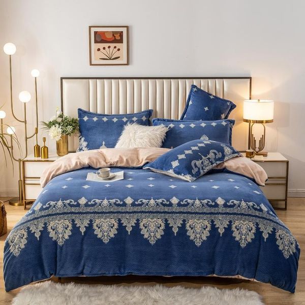 bedding sets luxury blue warm flannel fleece set 4pcs soft duvet cover with zipper closure twin double bed sheet pillowcase
bedding sets luxury blue warm flannel fleece set 4pcs soft duvet cover with zipper closure twin double bed sheet pillowcase