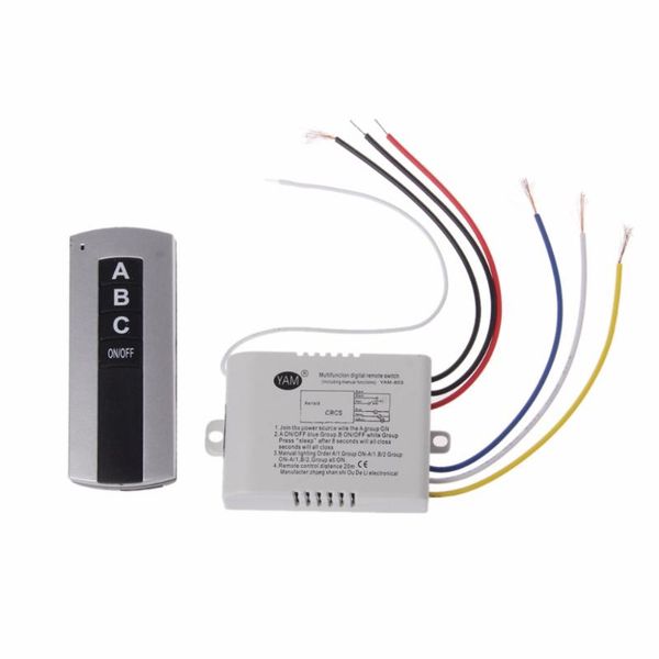 smart home control wireless 3 channel on/off lamp remote switch receiver transmitter
smart home control wireless 3 channel on/off lamp remote switch receiver transmitter
