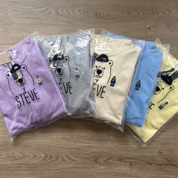 brand hoodie korean designer who * u autumn new bear embroidered terry sweater loose zipper women's fashion, Black
brand hoodie korean designer who * u autumn new bear embroidered terry sweater loose zipper women's fashion, Black