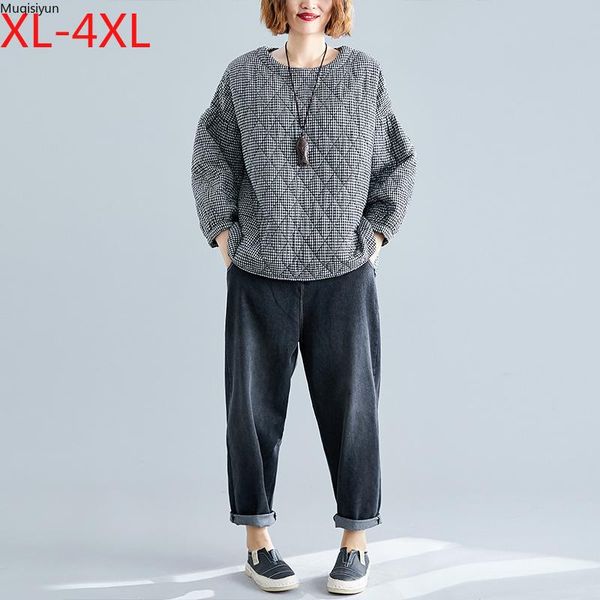 women's hoodies & sweatshirts plus size women pullover autumn winter thick cotton clothing loose oversize vintage plaid black female s
women's hoodies & sweatshirts plus size women pullover autumn winter thick cotton clothing loose oversize vintage plaid black female s