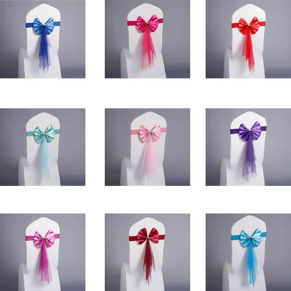 10pcs/lot satin wedding chair sash bow tie ribbon bands for decoration el banquet party supplies sashes
10pcs/lot satin wedding chair sash bow tie ribbon bands for decoration el banquet party supplies sashes