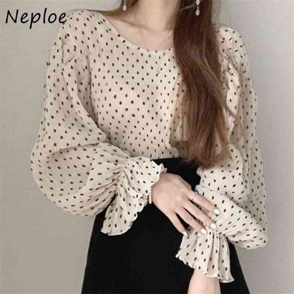 o neck flare long sleeve blouse women vintage dot pattern work style ol blusas spring shirt feminino all match 210422, White
o neck flare long sleeve blouse women vintage dot pattern work style ol blusas spring shirt feminino all match 210422, White