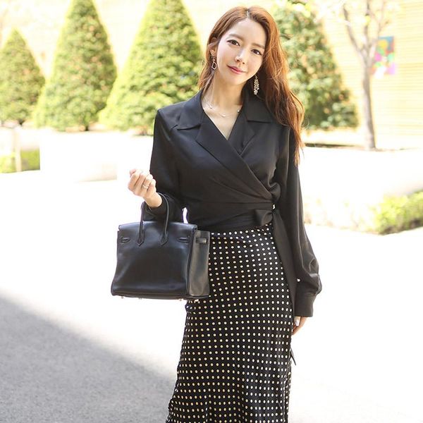 two piece dress 2021 black shirt and wrap polka dot skirt women 2 set plus size spring winter office work for ladies, White
two piece dress 2021 black shirt and wrap polka dot skirt women 2 set plus size spring winter office work for ladies, White