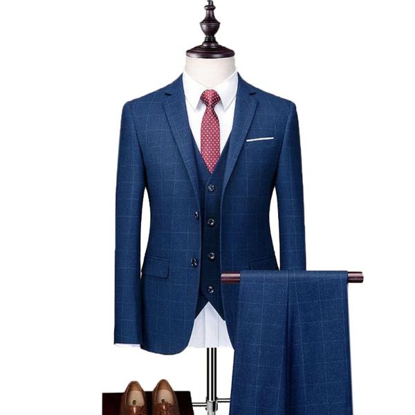 men's suits & blazers plaid suit 3 pieces wool tweed tuxedos blazer formal groomsmen (blazer+vest+pants), White;black
men's suits & blazers plaid suit 3 pieces wool tweed tuxedos blazer formal groomsmen (blazer+vest+pants), White;black