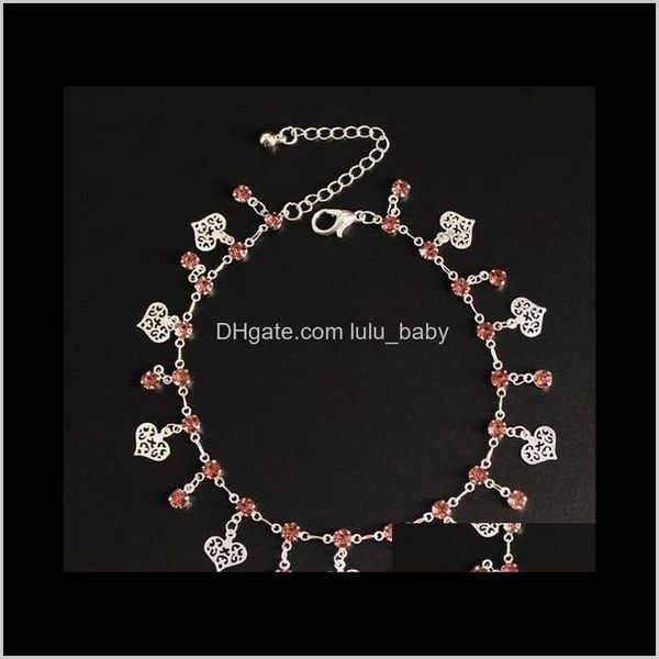 anklets jewelry delicated bohemian peach heart tassel charm gold /sier tone ankle bracelets yoga dancing aessories drop delivery 2021 dja0t, Red;blue
anklets jewelry delicated bohemian peach heart tassel charm gold /sier tone ankle bracelets yoga dancing aessories drop delivery 2021 dja0t, Red;blue