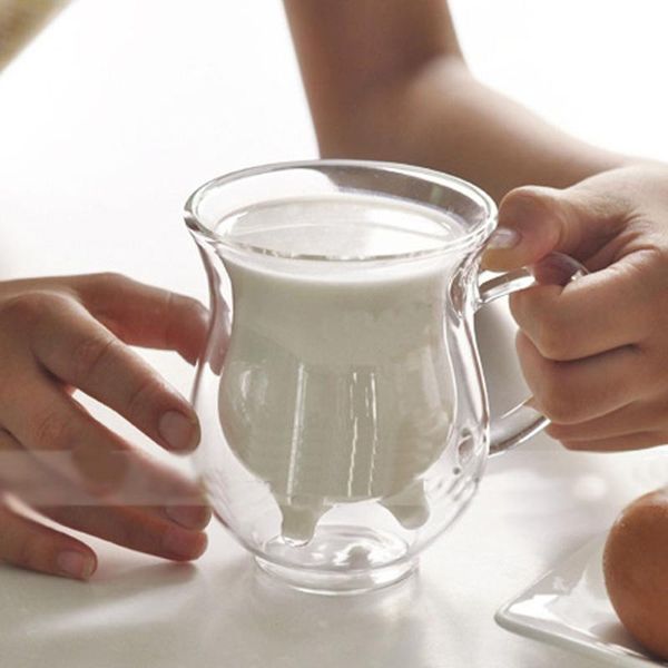 milk cup mug creative glass cow cups double wall handgrip insulation layer drinkware udder style creamer pitcher jug mugs
milk cup mug creative glass cow cups double wall handgrip insulation layer drinkware udder style creamer pitcher jug mugs