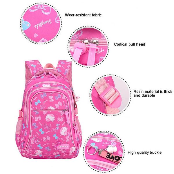 3pcs/set girl light waterproof backpack sweet print schoolbag jl 
3pcs/set girl light waterproof backpack sweet print schoolbag jl