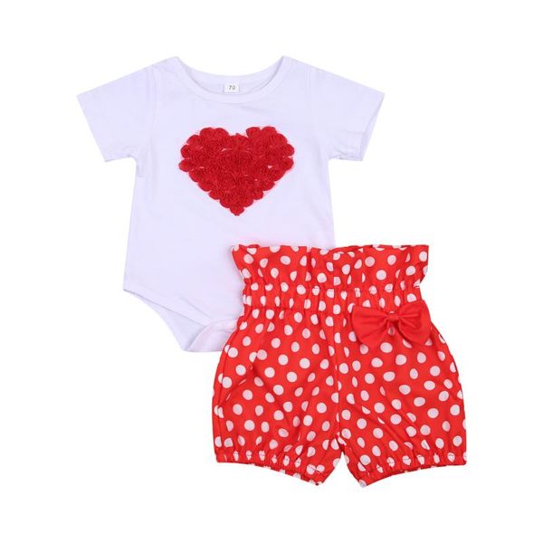 clothing sets valentines days born baby girls clothes love heart print short sleeve romper shorts 2pcs, White
clothing sets valentines days born baby girls clothes love heart print short sleeve romper shorts 2pcs, White