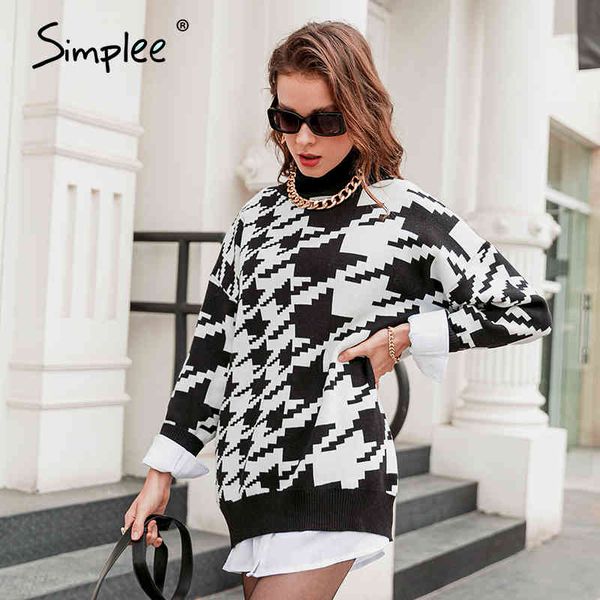 turtleneck knitted autumn winter sweater women houndstooth pullover femlae fashion warm 5 colors jumper ladies 210414, White;black
turtleneck knitted autumn winter sweater women houndstooth pullover femlae fashion warm 5 colors jumper ladies 210414, White;black
