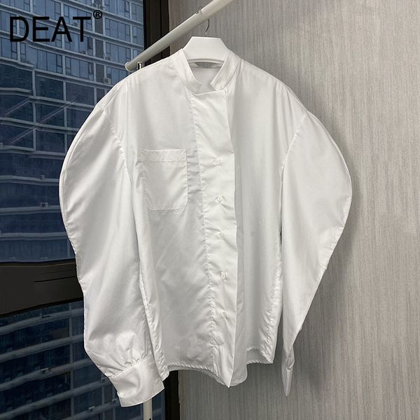 deat women white all-match blouse new stand collar puff sleeve loose fit shirt fashion casual tide spring autumn 3d1691 210428
deat women white all-match blouse new stand collar puff sleeve loose fit shirt fashion casual tide spring autumn 3d1691 210428