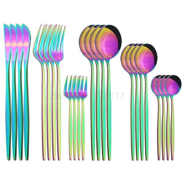 flatware sets rainbow cutlery set 304 stainless steel dinnerware knives fork dessert spoon dinner kitchen silverware
flatware sets rainbow cutlery set 304 stainless steel dinnerware knives fork dessert spoon dinner kitchen silverware
