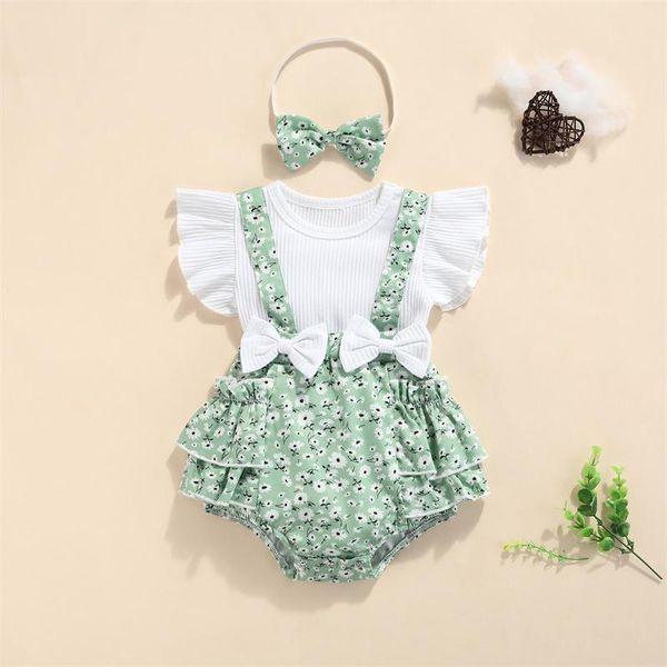 clothing sets 2pcs baby girls summer clothes toddlers printing short sleeve splicing romper & bow headwear for 0-24m infants outfits, White
clothing sets 2pcs baby girls summer clothes toddlers printing short sleeve splicing romper & bow headwear for 0-24m infants outfits, White
