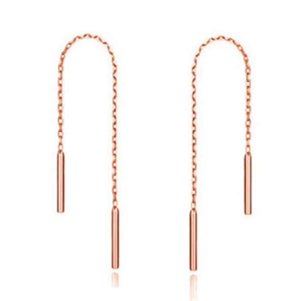 stud 316l stainless steel concise design titanium earrings tassel chain ladies no fade, Golden;silver
stud 316l stainless steel concise design titanium earrings tassel chain ladies no fade, Golden;silver