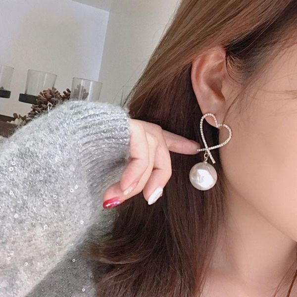 dangle & chandelier korean love heart pearl earrings rhinestone cross earring for women jewelry luxury crystal drop fashion, Silver
dangle & chandelier korean love heart pearl earrings rhinestone cross earring for women jewelry luxury crystal drop fashion, Silver
