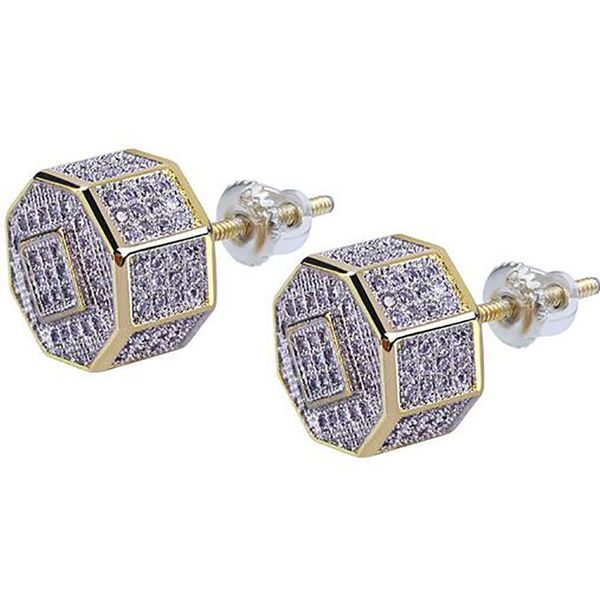 gold cz 3d octagon iced out bling bling earrings 1 pair micro pave cubic zircon earring for men women rapper singer accessories, Golden;silver
gold cz 3d octagon iced out bling bling earrings 1 pair micro pave cubic zircon earring for men women rapper singer accessories, Golden;silver