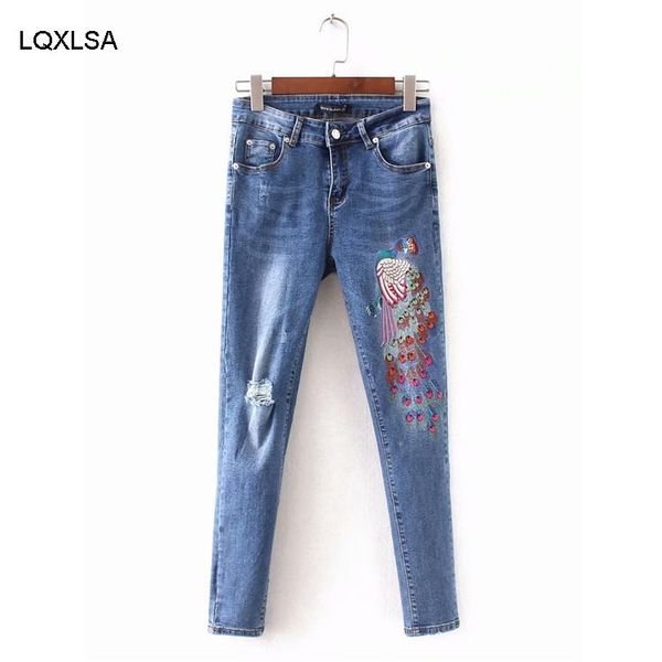 peacock embroidery women pants casual high waist jeans femme blue denim skinny ripped jenas pencil trousers c6926 women's
peacock embroidery women pants casual high waist jeans femme blue denim skinny ripped jenas pencil trousers c6926 women's