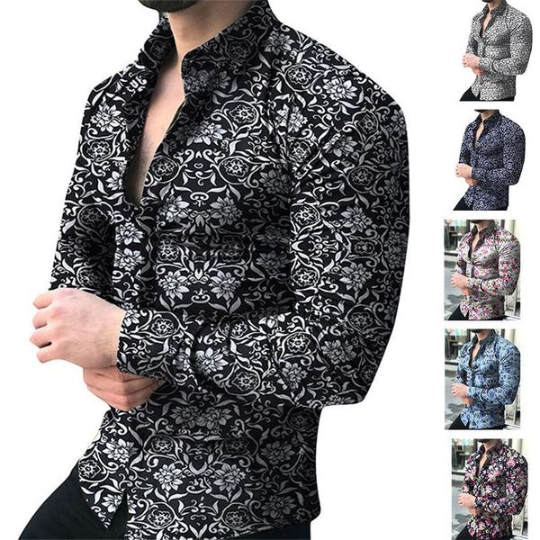 men's casual shirts men shirt long sleeve floral male blouse summer autumn hawaiian clothes camisa masculina, White;black
men's casual shirts men shirt long sleeve floral male blouse summer autumn hawaiian clothes camisa masculina, White;black
