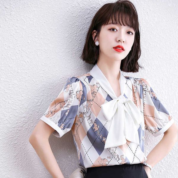 summer korean fashion chiffon women blouses office lady shirt and blouse short sleeve womens plus size xxxl blusa feminina 210531, White
summer korean fashion chiffon women blouses office lady shirt and blouse short sleeve womens plus size xxxl blusa feminina 210531, White
