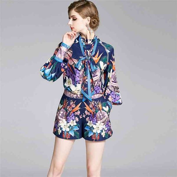 runway spring women's 2 piece set shorts vintage floral print lantern sleeve bow + holiday wide leg 210519, White
runway spring women's 2 piece set shorts vintage floral print lantern sleeve bow + holiday wide leg 210519, White
