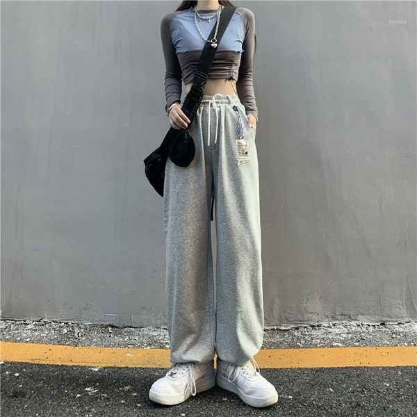 women's pants & capris loose fashion sweatpants straight leg spring 2021 high-waist all-match casual korean style beamed, Black;white
women's pants & capris loose fashion sweatpants straight leg spring 2021 high-waist all-match casual korean style beamed, Black;white