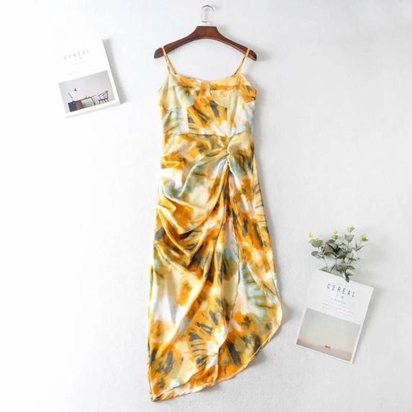 casual dresses 2021 summer women print sleeveless spaghetti strap ruched side slit irregular hem midi dress party vestidos, Black;gray
casual dresses 2021 summer women print sleeveless spaghetti strap ruched side slit irregular hem midi dress party vestidos, Black;gray