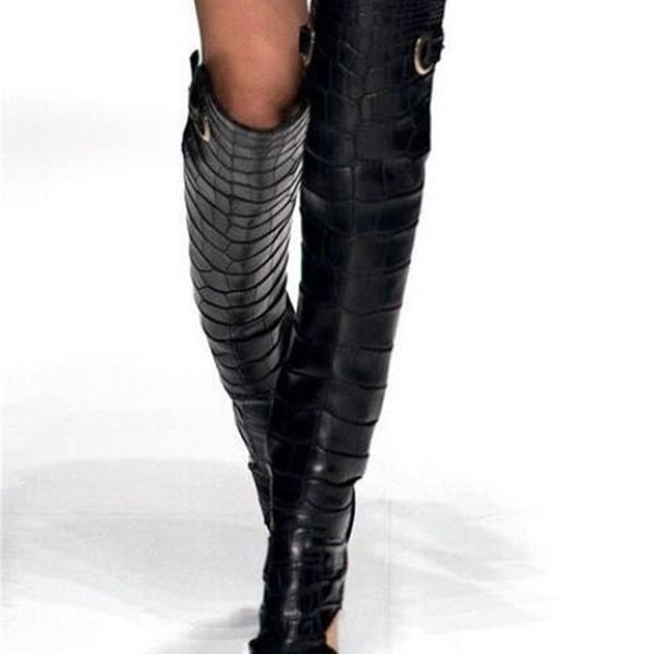 boot black/bronze fashion on knee shoes toe heels feminine saddles decorations women's size boots
boot black/bronze fashion on knee shoes toe heels feminine saddles decorations women's size boots