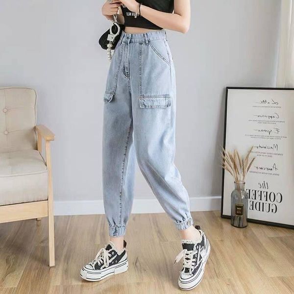 women's jeans woman's fashion 2021 autumn korean version of the wild loose slouchy was thin dwarf dad harem casual pants, Blue
women's jeans woman's fashion 2021 autumn korean version of the wild loose slouchy was thin dwarf dad harem casual pants, Blue