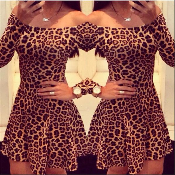 women dresses leopard long sleeve mini dress summer autumn off the shoulder bodycon sheath party club plus size 3xl, Black;gray
women dresses leopard long sleeve mini dress summer autumn off the shoulder bodycon sheath party club plus size 3xl, Black;gray