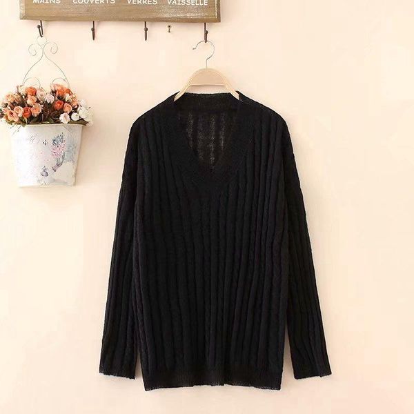plus size t-shirt v-neck beige black women's knitted sweaters long sleeved striped outerwear
plus size t-shirt v-neck beige black women's knitted sweaters long sleeved striped outerwear
