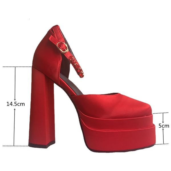 dress shoes brand designer pumps luxury satin cloth crystal buckle spring summer female party runway round toe high heels women sa, Black
dress shoes brand designer pumps luxury satin cloth crystal buckle spring summer female party runway round toe high heels women sa, Black