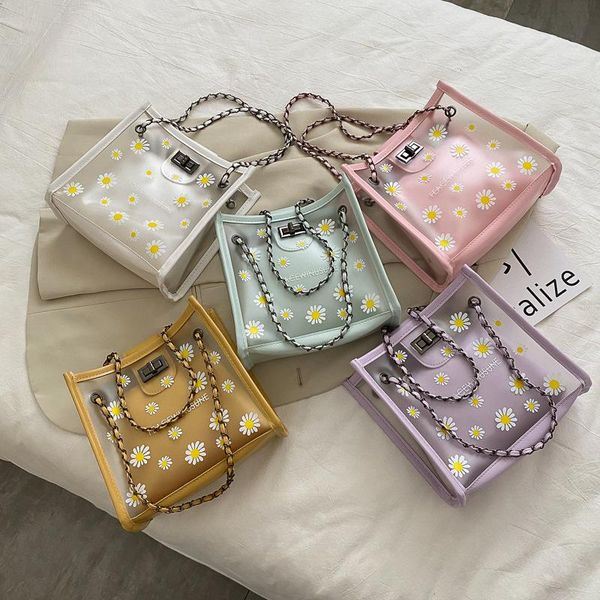 evening bags transparent pvc handbag classic texture creative design chic daisy flower jelly totes pu shoulder bag composite set
evening bags transparent pvc handbag classic texture creative design chic daisy flower jelly totes pu shoulder bag composite set