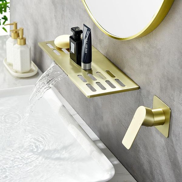 bathroom sink faucets brushed golden waterfall shelfsathsinfaucetwall-mountedbrass decorativebathroom faucet
bathroom sink faucets brushed golden waterfall shelfsathsinfaucetwall-mountedbrass decorativebathroom faucet