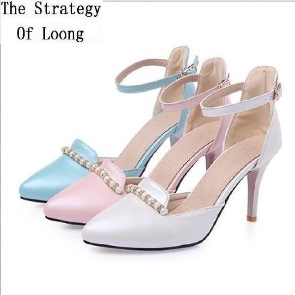 korean style summer women thin high heel fashion pointed toe pearl ankle wrap sandals shoes plus size 31-43 sxq0930, Black
korean style summer women thin high heel fashion pointed toe pearl ankle wrap sandals shoes plus size 31-43 sxq0930, Black