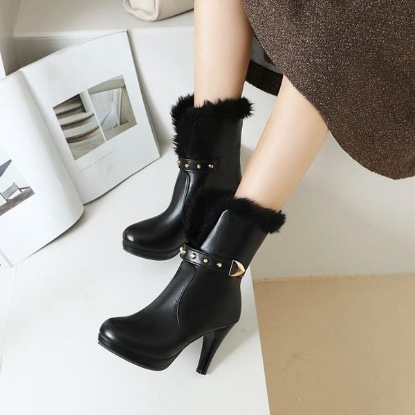boots qplyxco 2021 fashion big &small size 31-44 round toe high heels plush warm winter snow women shoes platform leather 611-2, Black
boots qplyxco 2021 fashion big &small size 31-44 round toe high heels plush warm winter snow women shoes platform leather 611-2, Black