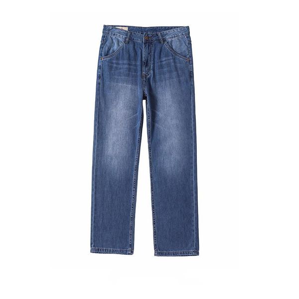 men's jeans autumn plus size loose straight denim pants high waist deep grade cotton elastic large casual trousers, Blue
men's jeans autumn plus size loose straight denim pants high waist deep grade cotton elastic large casual trousers, Blue